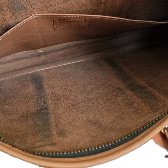 Vintage Coach Brown Leather Business Bag - Picture 13 of 16
